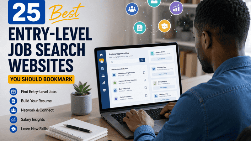 25 Best Entry-Level Job Search Websites You Should Bookmark 25 Best Entry-Level Job Search Websites You Should Bookmark