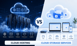 Cloud Hosting vs Cloud Storage Services: 11 Key Differences