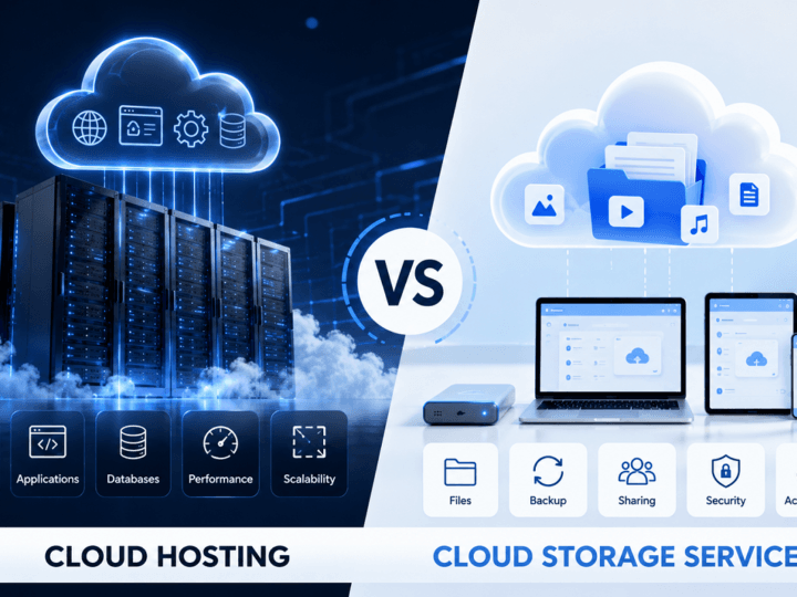 Cloud Hosting vs Cloud Storage Services: 11 Key Differences