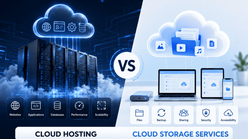 Cloud Hosting vs Cloud Storage Services: 11 Key Differences Cloud Hosting vs Cloud Storage Services: 11 Key Differences