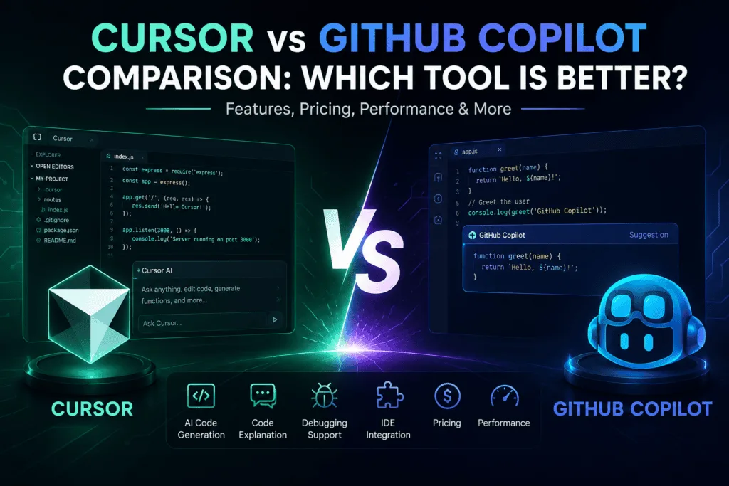 Cursor vs GitHub Copilot Comparison: Which Tool Is Better? Cursor vs GitHub Copilot Comparison: Which Tool Is Better?