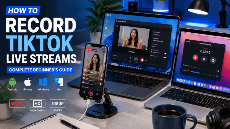 How to Record TikTok Live Streams: Complete Beginner's Guide How to Record TikTok Live Streams: Complete Beginner’s Guide