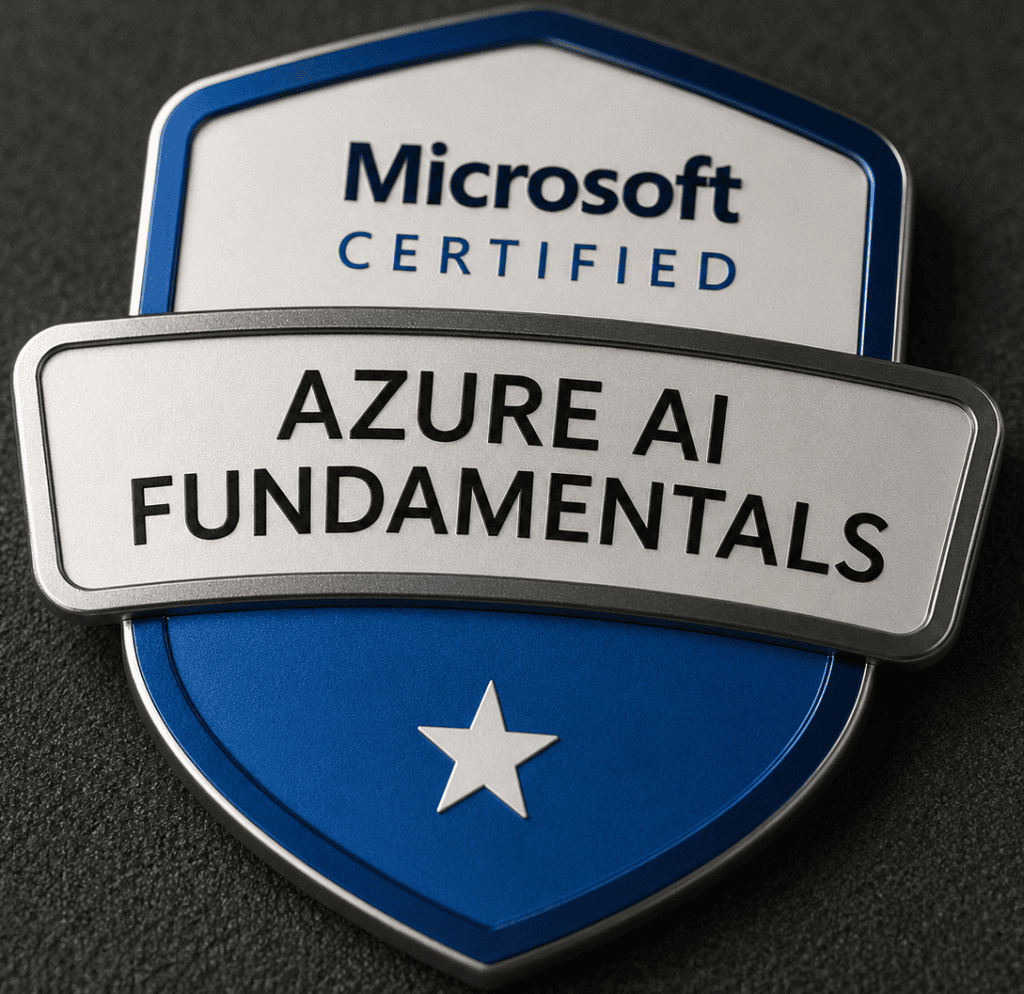 Complete Microsoft Azure AI Fundamentals Certification Guide Microsoft Certified Azure AI Fundamentals Credentials Badge
