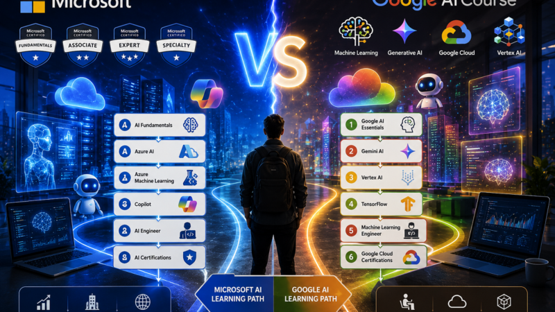 Microsoft AI Learning Path vs Google AI Learning Path Microsoft AI Learning Path vs Google AI Learning Path