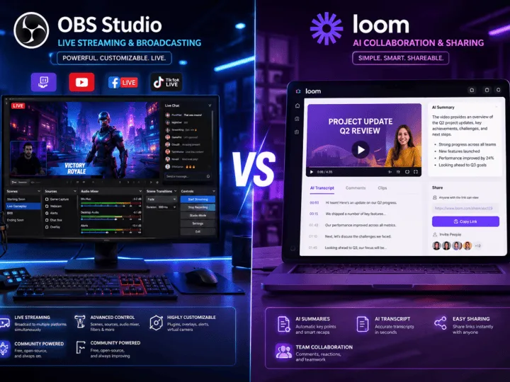OBS Studio vs Loom: Which Screen Recorder Is Better?