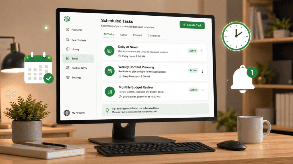 ChatGPT Scheduled Tasks: Complete Guide to Saving Time ChatGPT Scheduled Tasks: Complete Guide to Saving Time