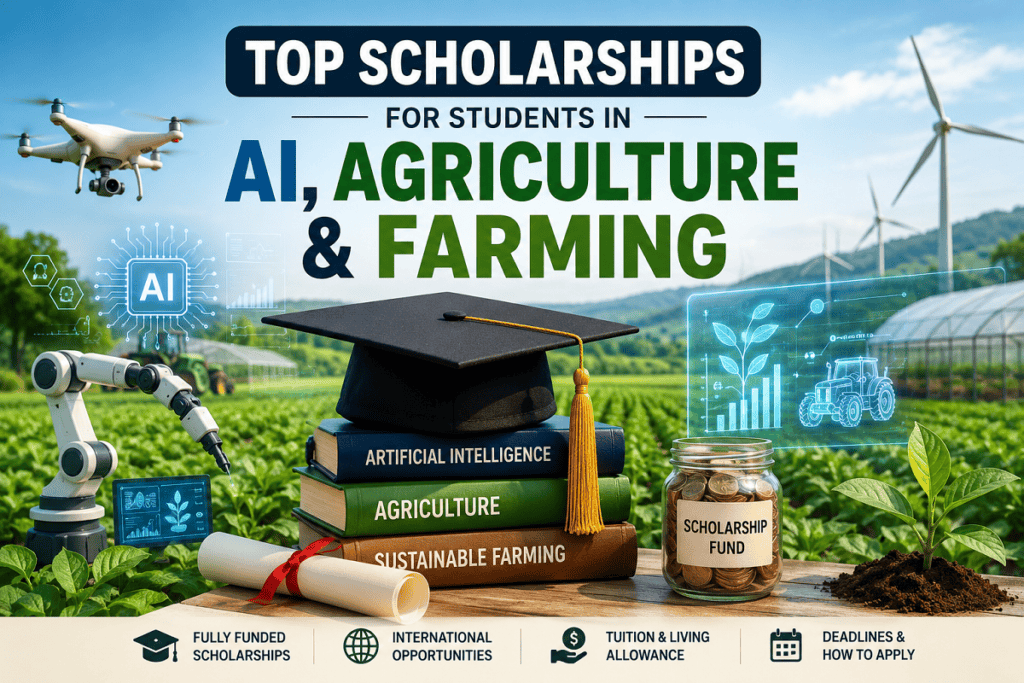 Top Scholarships for Students in AI, Agriculture & Farming