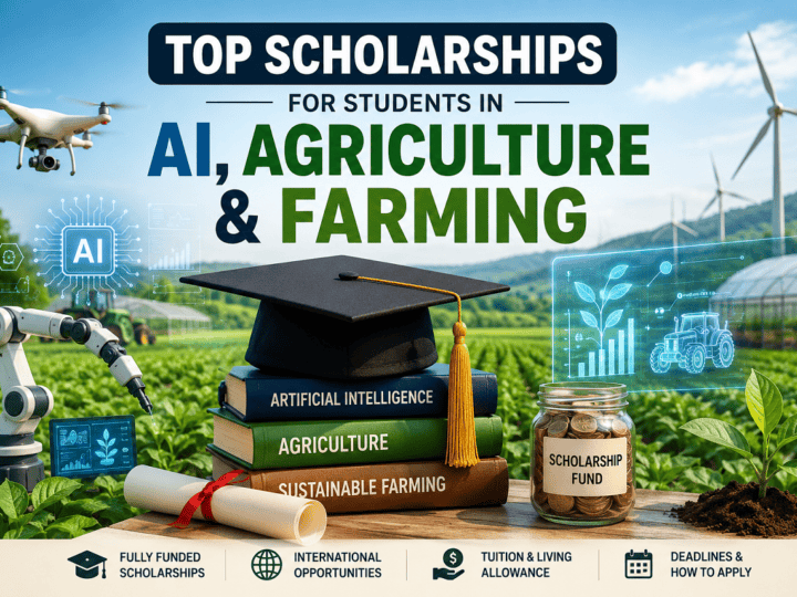 Top Scholarships for Students in AI, Agriculture & Farming