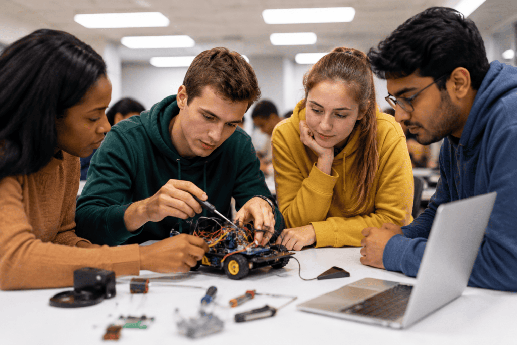 Hands-on project work provides concrete proof of STEM commitment