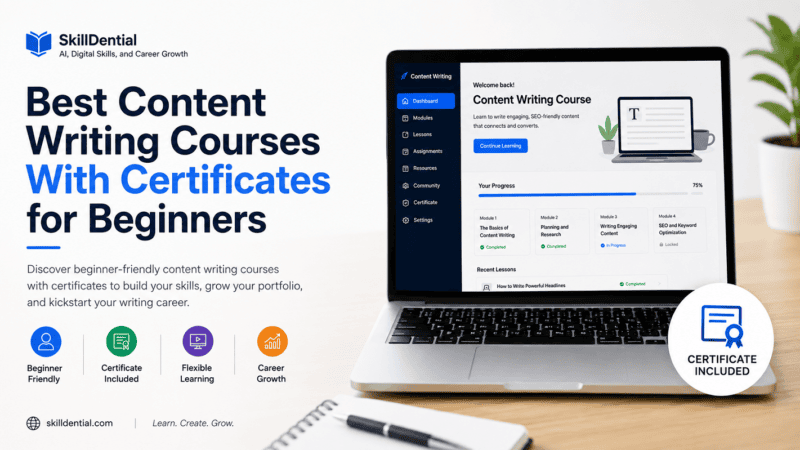 Best Content Writing Courses With Certificates for Beginners Best Content Writing Courses With Certificates for Beginners