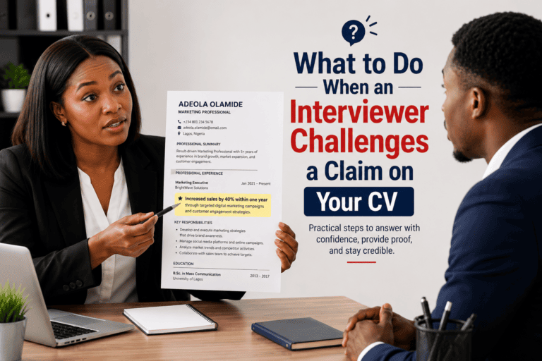 What to Do When an Interviewer Challenges a Claim on Your CV