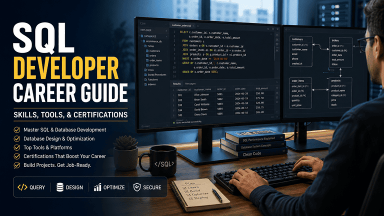 SQL Developer Career Guide: Skills, Tools, & Certifications SQL Developer Career Guide: Skills, Tools, & Certifications