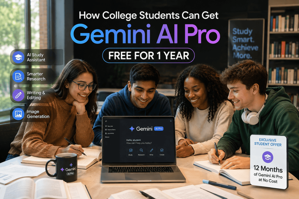 How College Students Can Get Gemini AI Pro Free for 1 Year