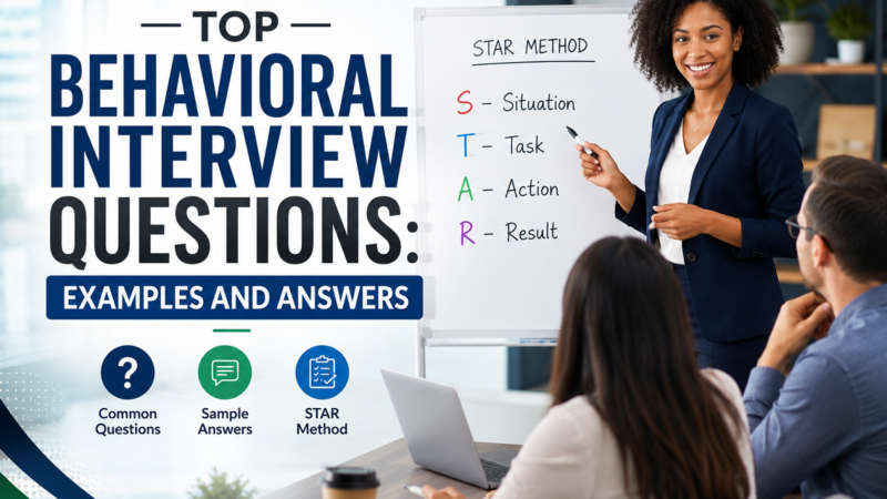 Top Behavioral Interview Questions: Examples and Answers