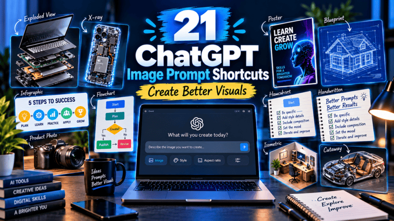 21 ChatGPT Image Prompt Shortcuts to Create Better Visuals