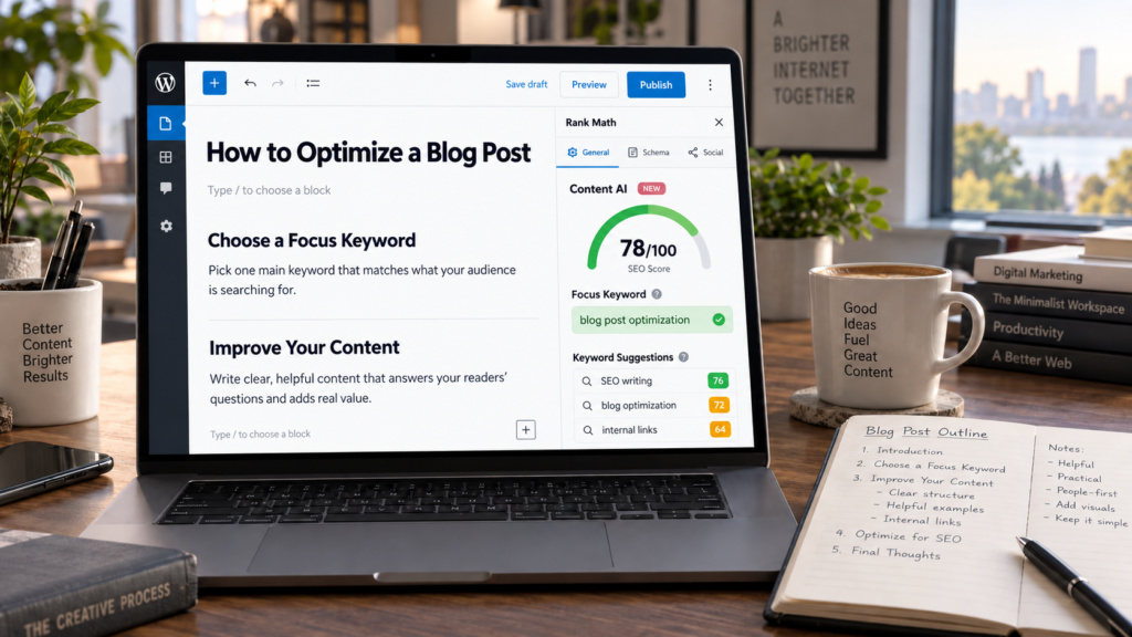 How to Use Rank Math Content AI to Optimize a Blog Post How to Use Rank Math Content AI to Optimize a Blog Post