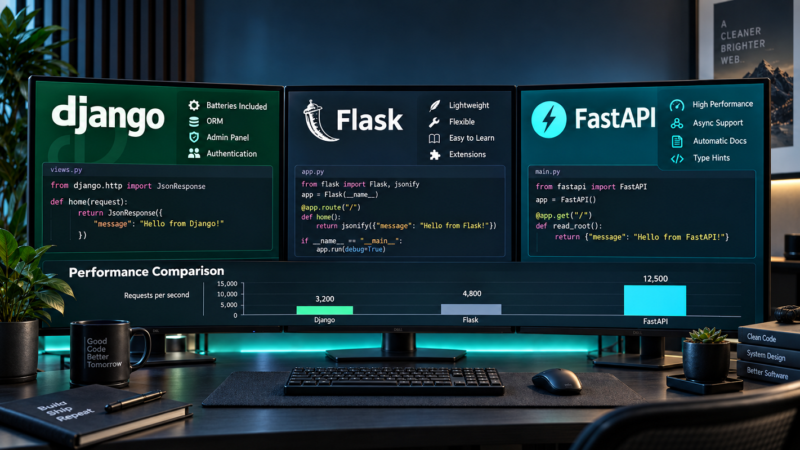 3 Python Frameworks Compared: Django vs Flask vs FastAPI 3 Python Frameworks Compared: Django vs Flask vs FastAPI