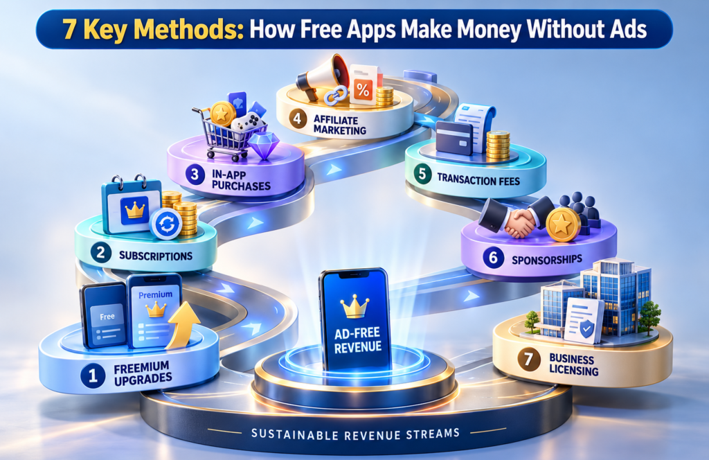 How Do Free Apps Make Money Without Ads? 7 Key Methods