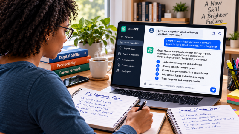 Can You Use ChatGPT to Learn New Skills from Scratch?