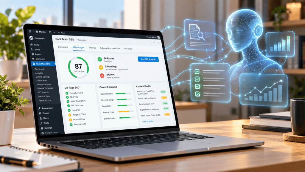 How to Use Claude Cowork & Rank Math to Save Time on SEO