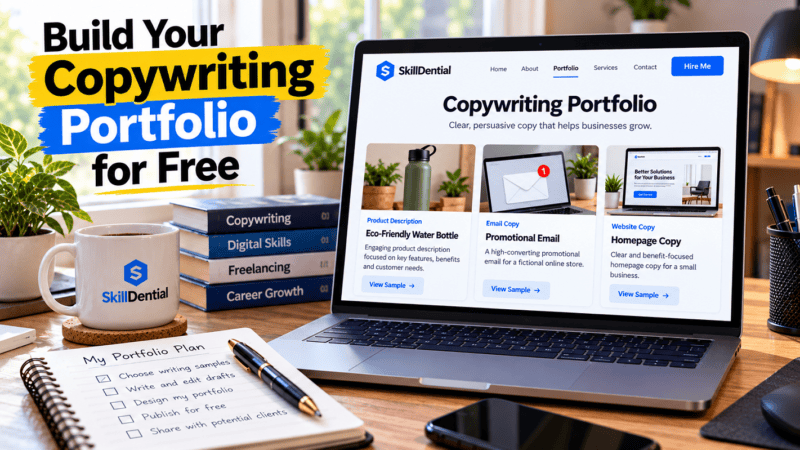 How Freelance Copywriters Can Build a Portfolio for Free