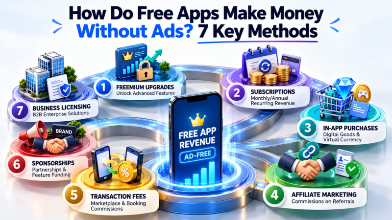 How Do Free Apps Make Money Without Ads? 7 Key Methods How Do Free Apps Make Money Without Ads? 7 Key Methods