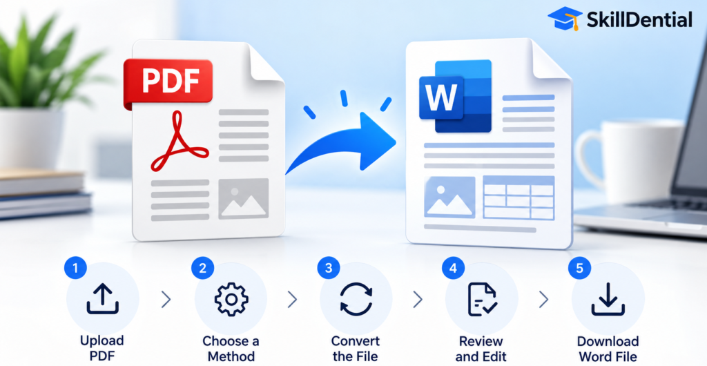 How to Convert PDF to Word for Free (5 Easy Methods)
