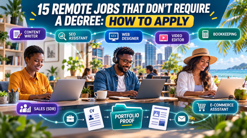 15 Remote Jobs That Don’t Require a Degree: How to Apply
