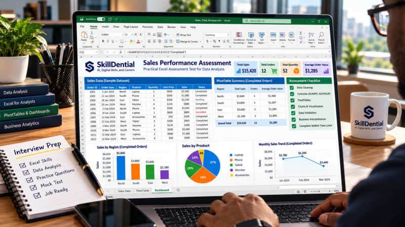 Practical Excel Assessment Test Questions for Data Analysts