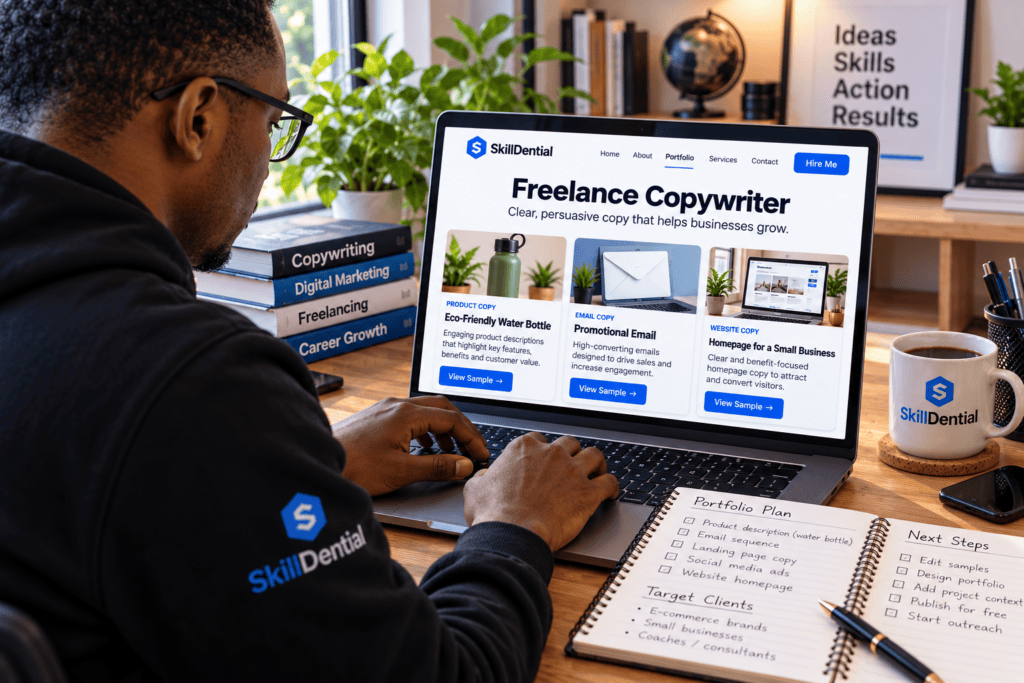How Freelance Copywriters Can Build a Portfolio for Free